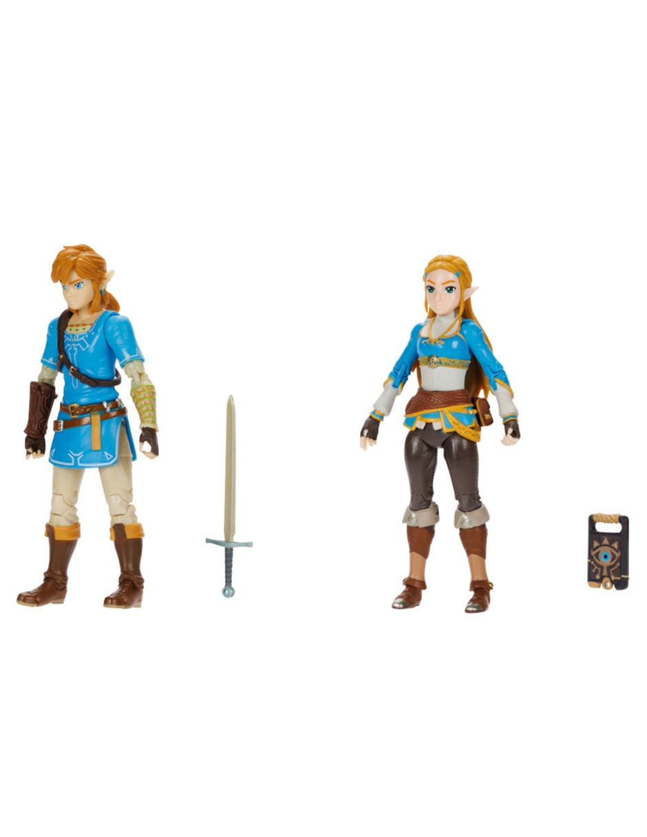 Set figuras articulada The Legend of Zelda Link y Zelda collectors 3