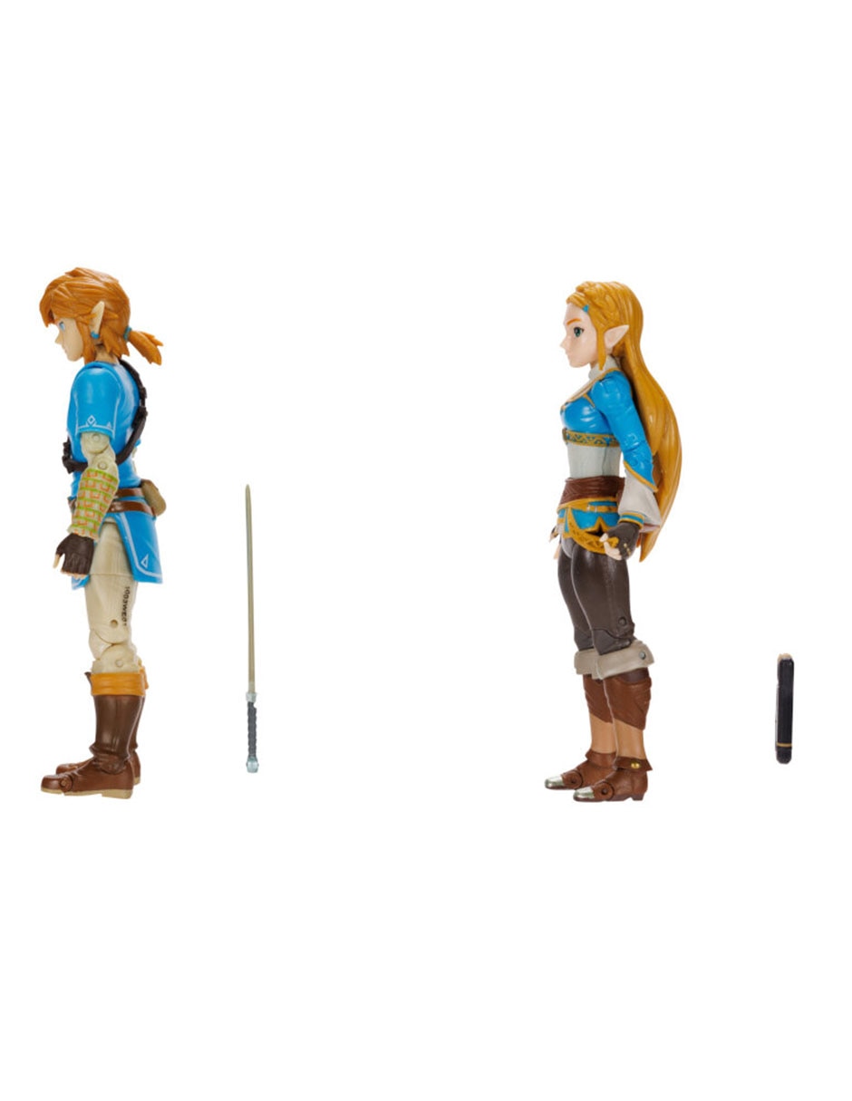 Set figuras articulada The Legend of Zelda Link y Zelda collectors 4