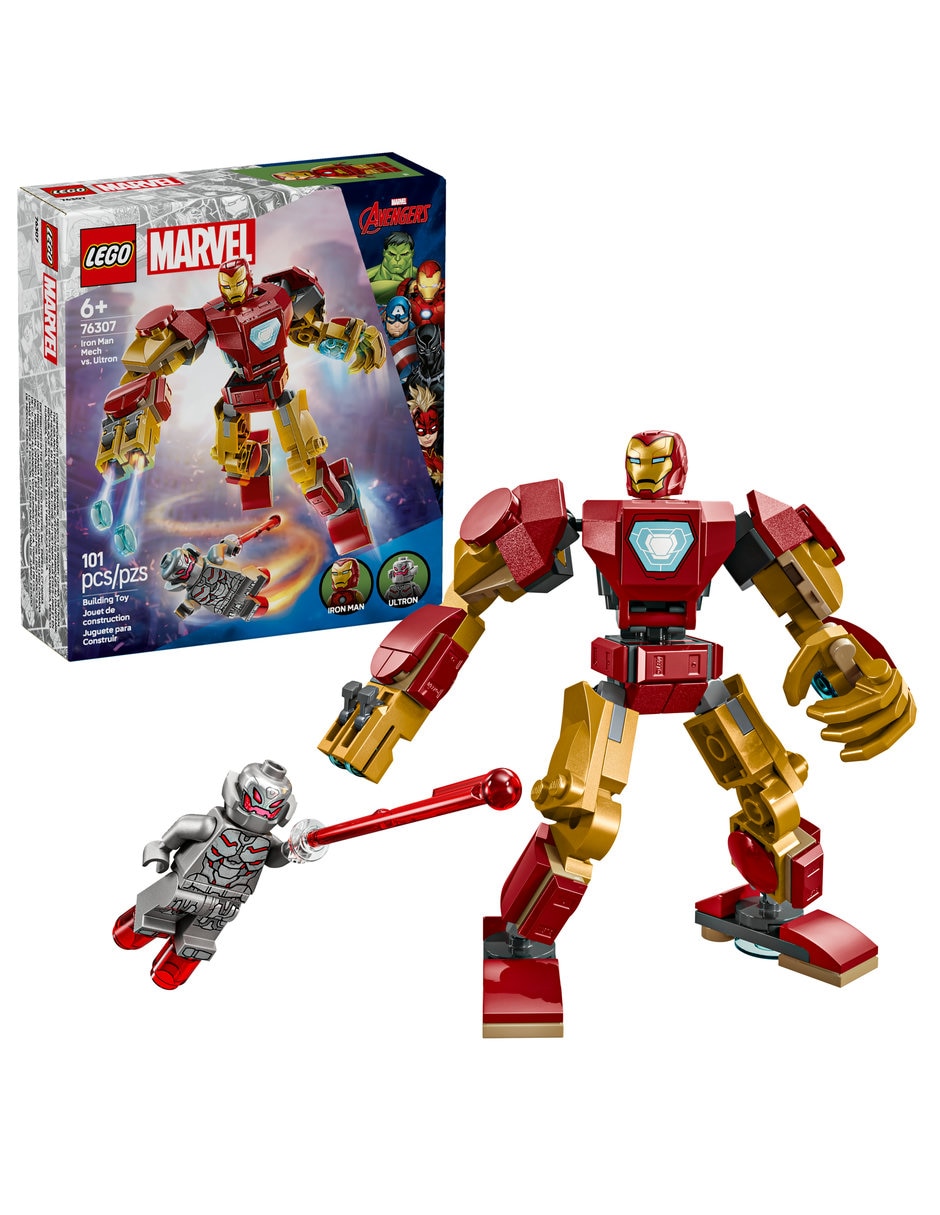 Armadura Robótica de Iron Man vs. Ultrón Superhéroe