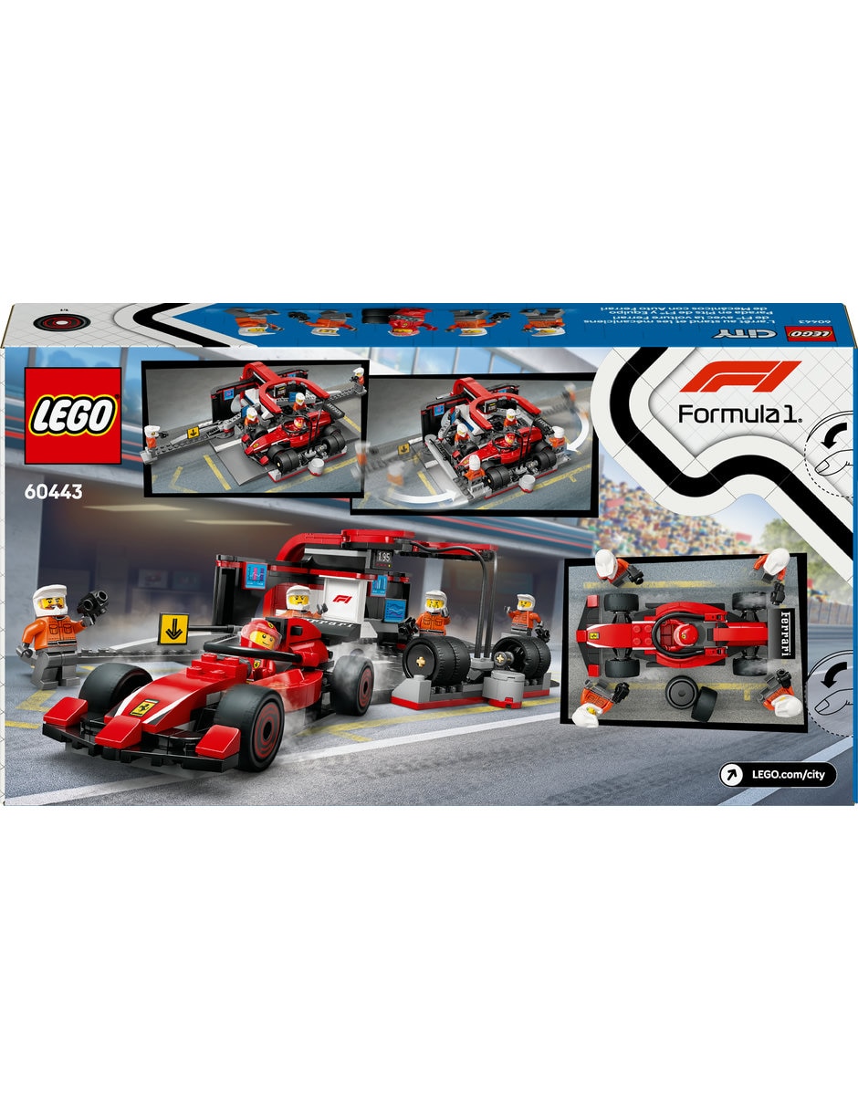 Parada en Pits de F1® y Equipo de Mecánicos con Auto Ferrari City 2