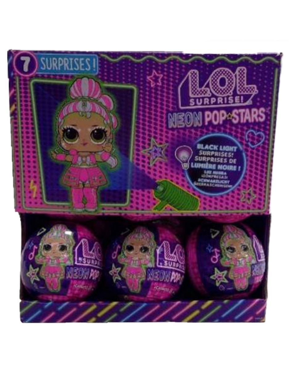 Muñeca miniatura L.O.L Surprise Neon Pop Stars 3