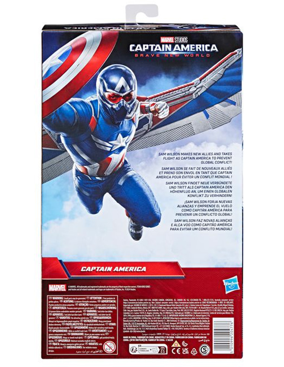 Figura articulada Captain America Brave New World Capitán América titan hero articulado 4