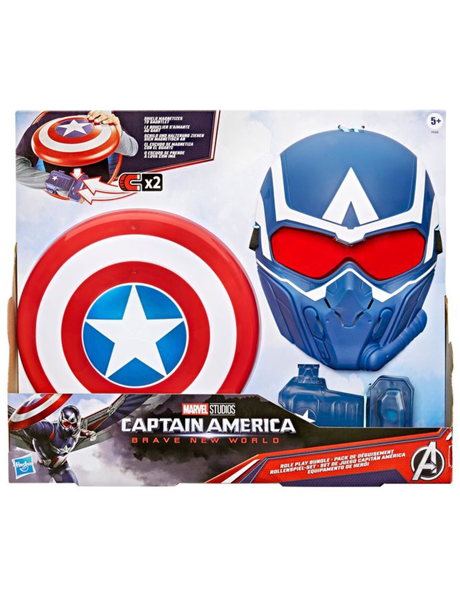 Set de accesorios para disfraz de Capitan America Brave New World 2
