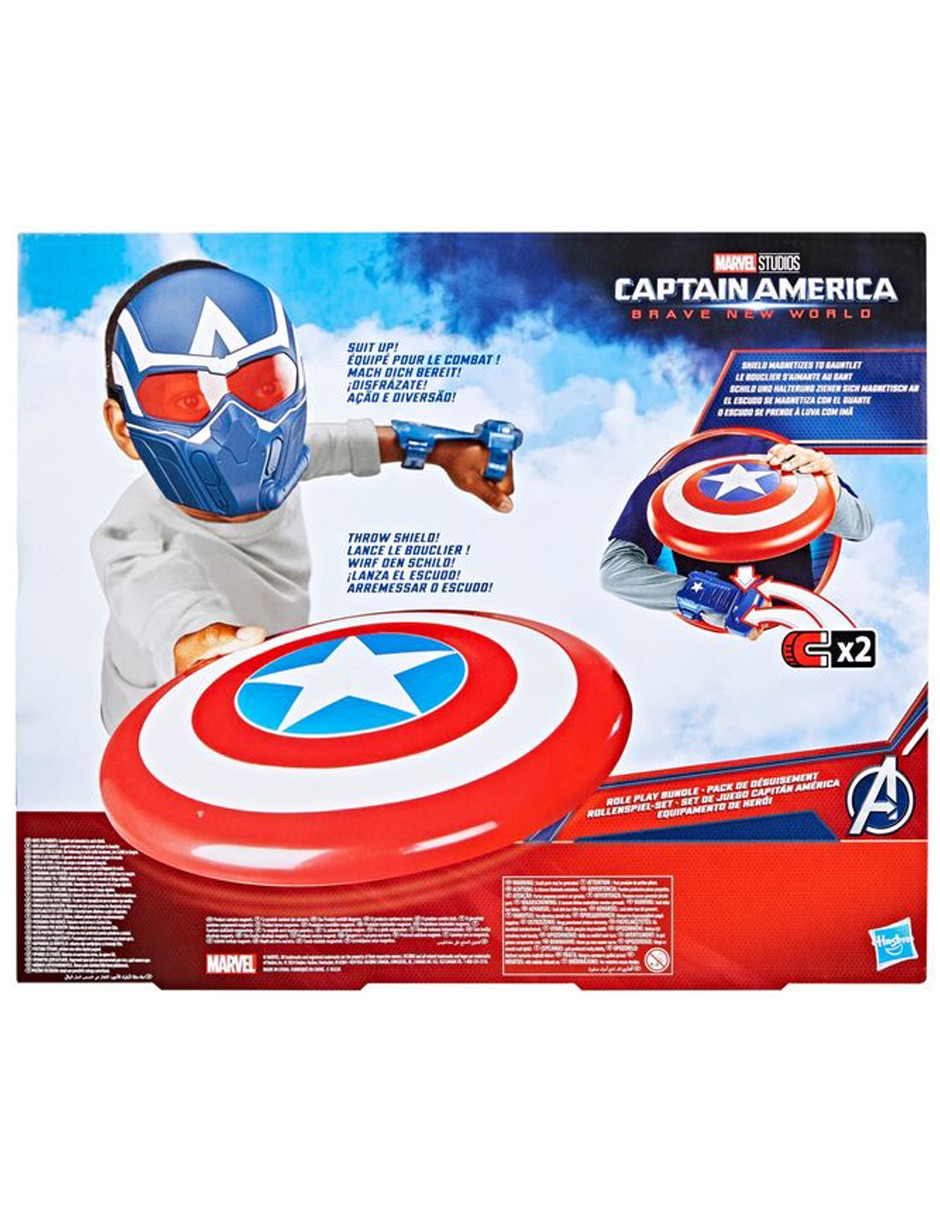 Set de accesorios para disfraz de Capitan America Brave New World 4