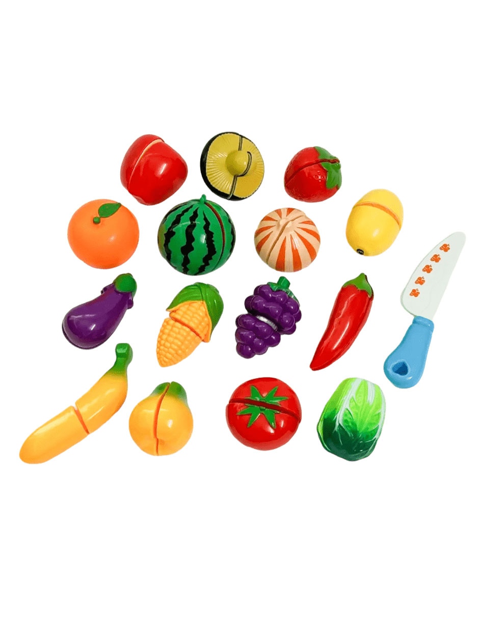Set de frutas y verduras juego de rol para niños