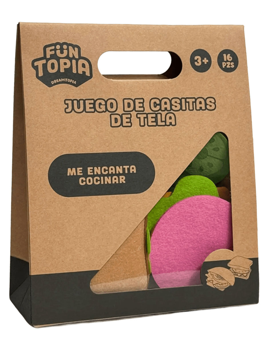 Juego de casitas de tela juego de rol para niños 4