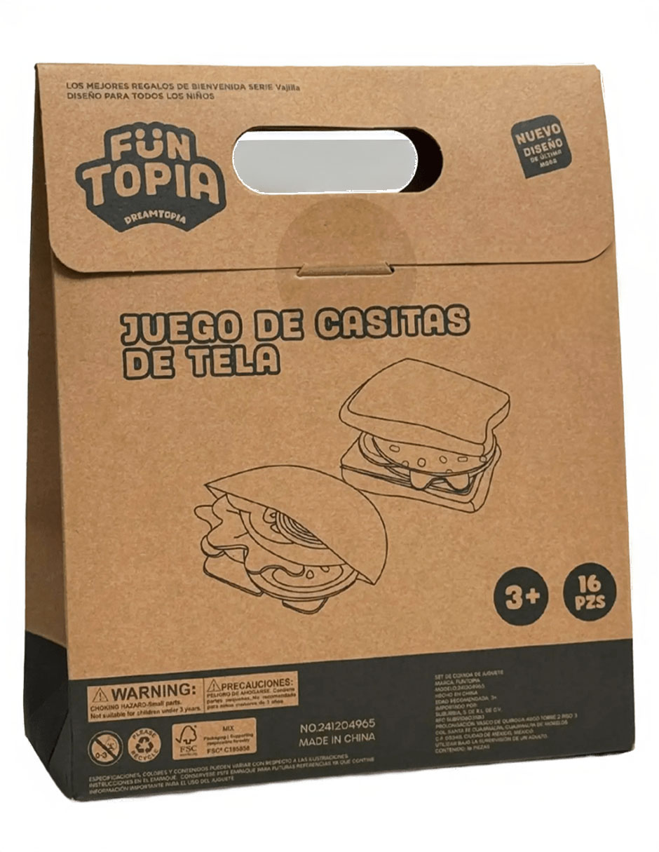 Juego de casitas de tela juego de rol para niños 5