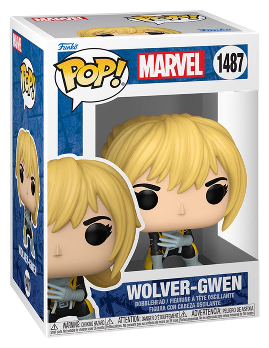 Figura de colección Marvel Wolver-Gwen cabeza oscilante 2