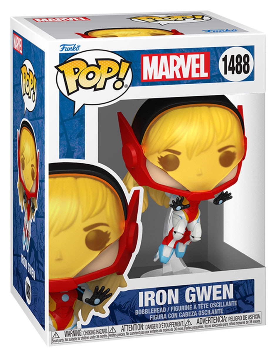 Figura de colección Marvel Iron Gwen cabeza oscilante 2