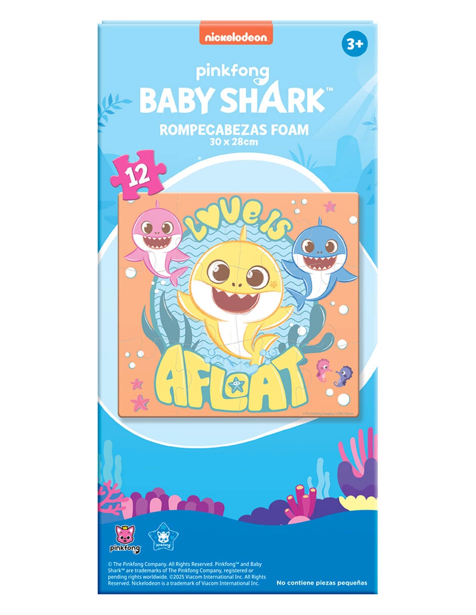 Rompecabezas Foam Baby Shark 12 piezas 4