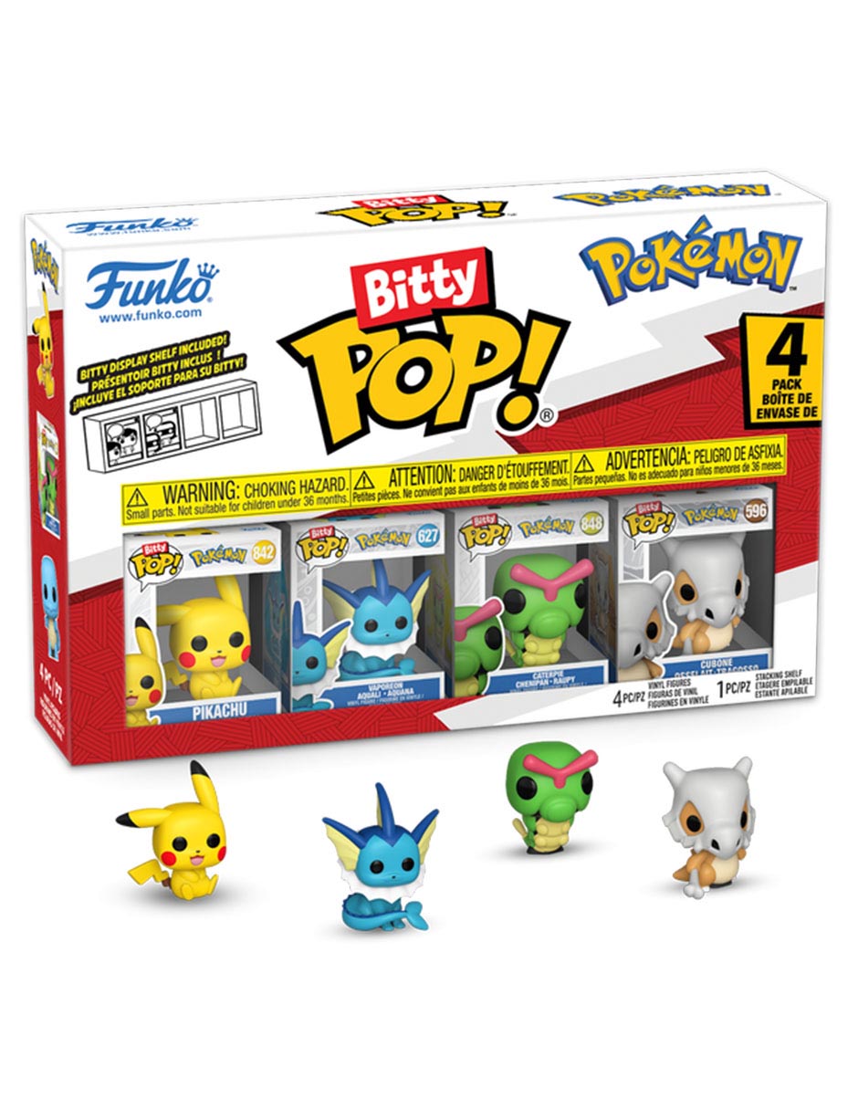 Figura de colección Pop-Tarts Pikachu, Vaporeon, Caterpie y Cubone Figura de colección Pop-Tarts Pikachu, Vaporeon, Caterpie y Cubone