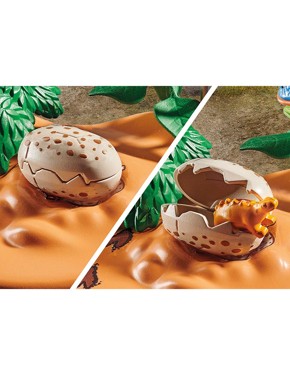 Nido de Estegosaurio con ladrón de huevos 71526 Dinosaurios 2