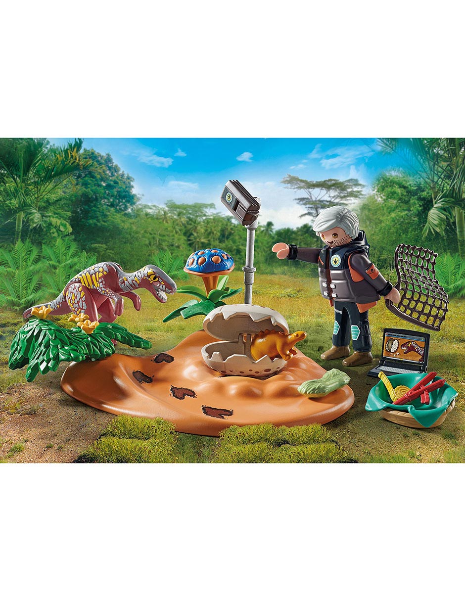 Nido de Estegosaurio con ladrón de huevos 71526 Dinosaurios 3