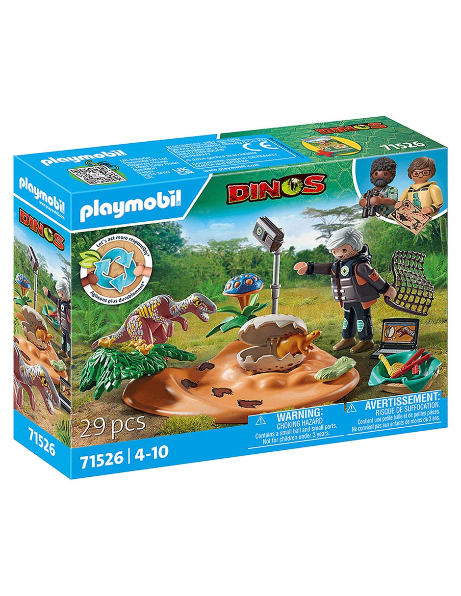 Nido de Estegosaurio con ladrón de huevos 71526 Dinosaurios 4