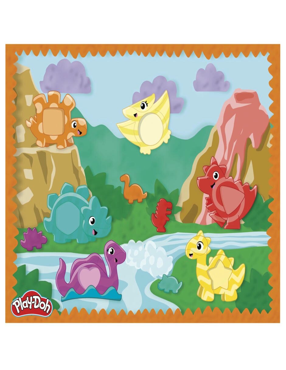 Set Dinosaurio formas y colores 5