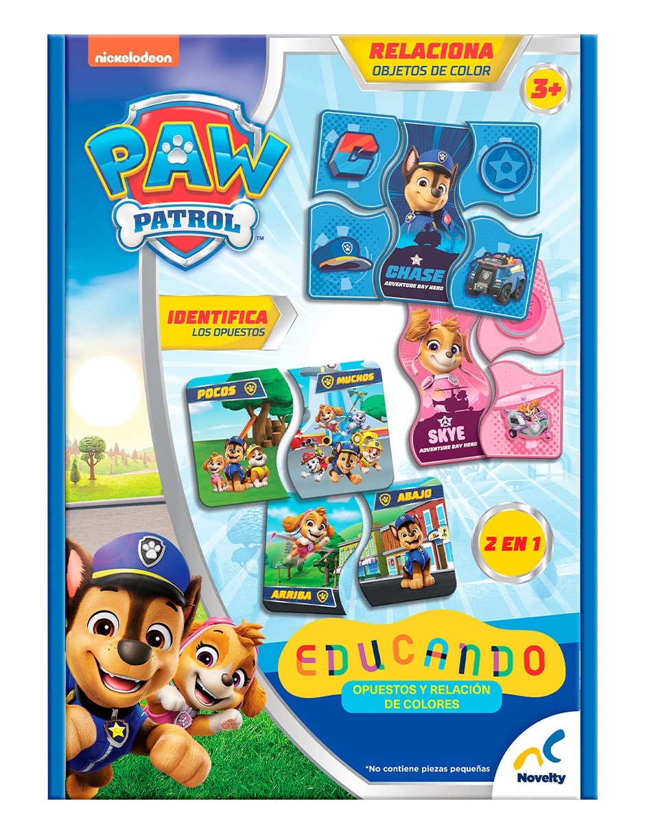 Juego de mesa preescolar educando: opuestos y relacion de colores Paw Patrol 3