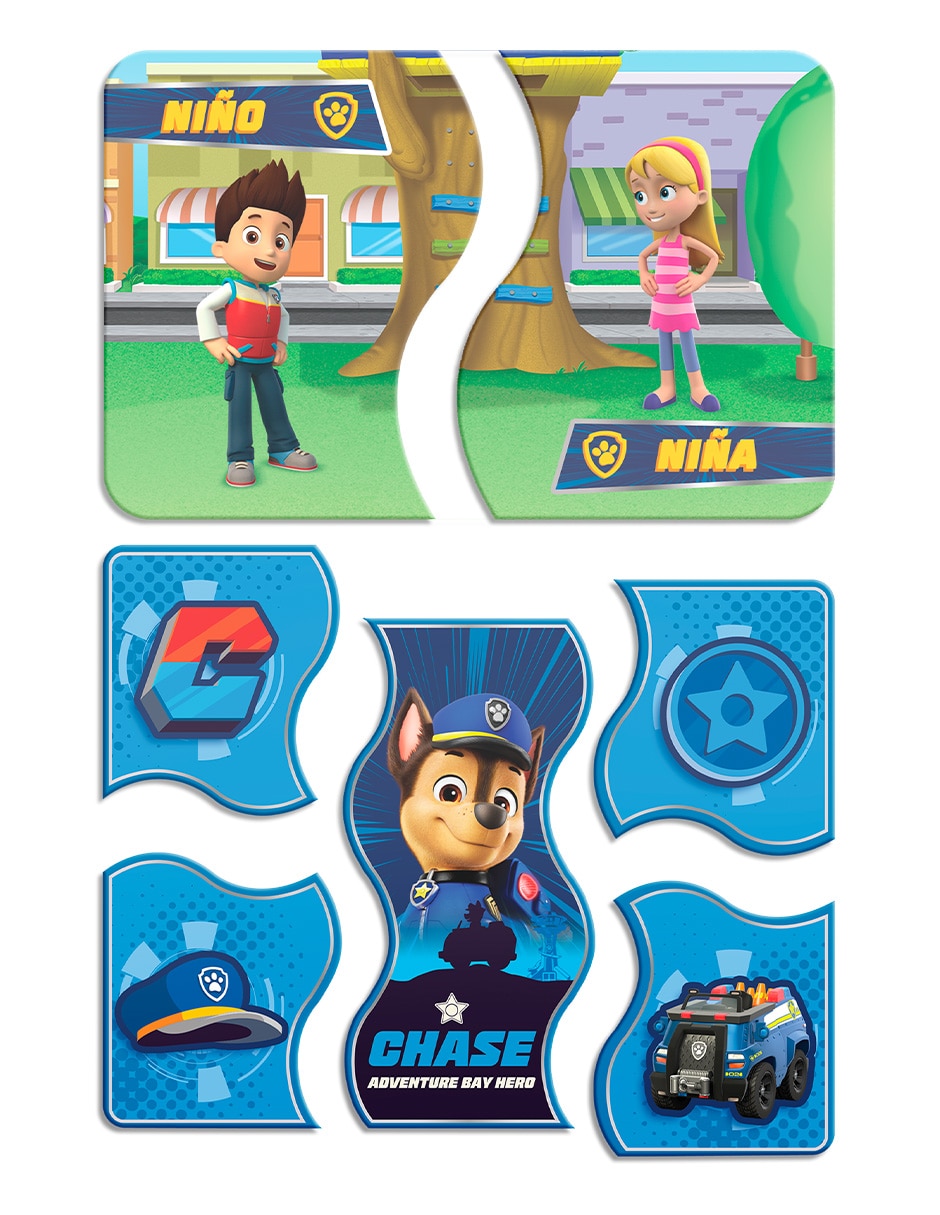 Juego de mesa preescolar educando: opuestos y relacion de colores Paw Patrol 5
