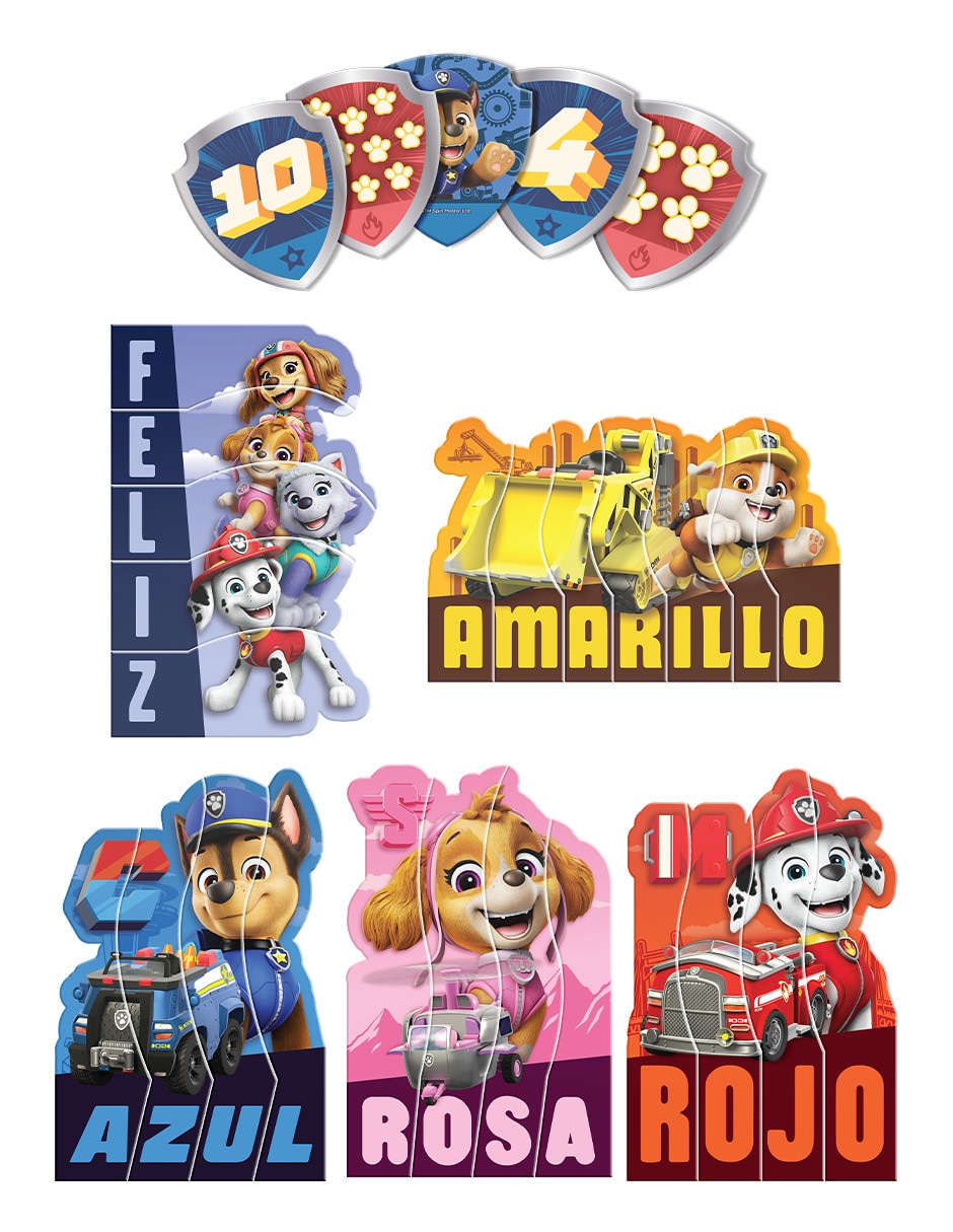 Juego de mesa preescolar educando: sumas y letras Paw Patrol 5