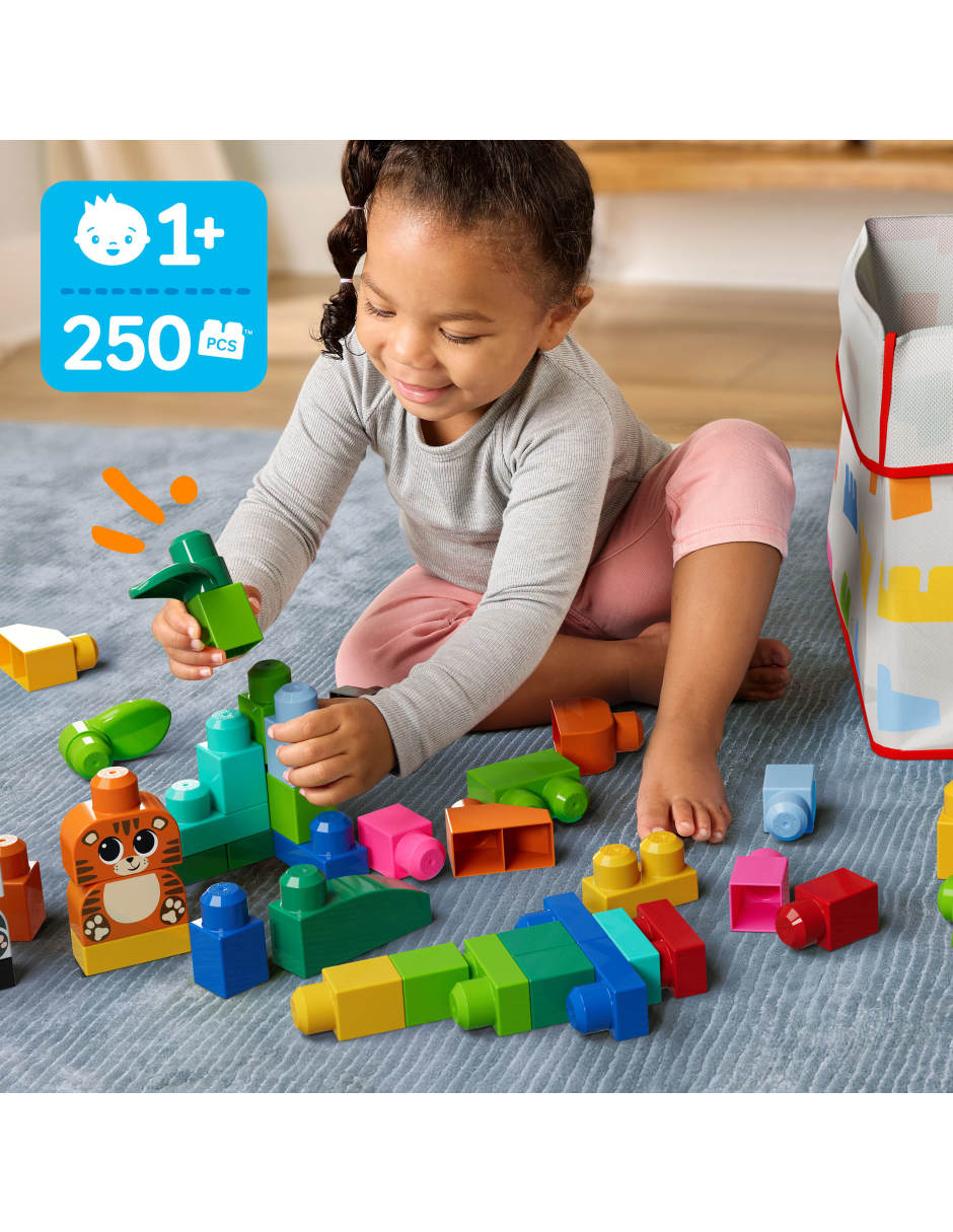 Mega Bloks Paquete de 250 bloques ¡Construye tus animales favoritos! 2