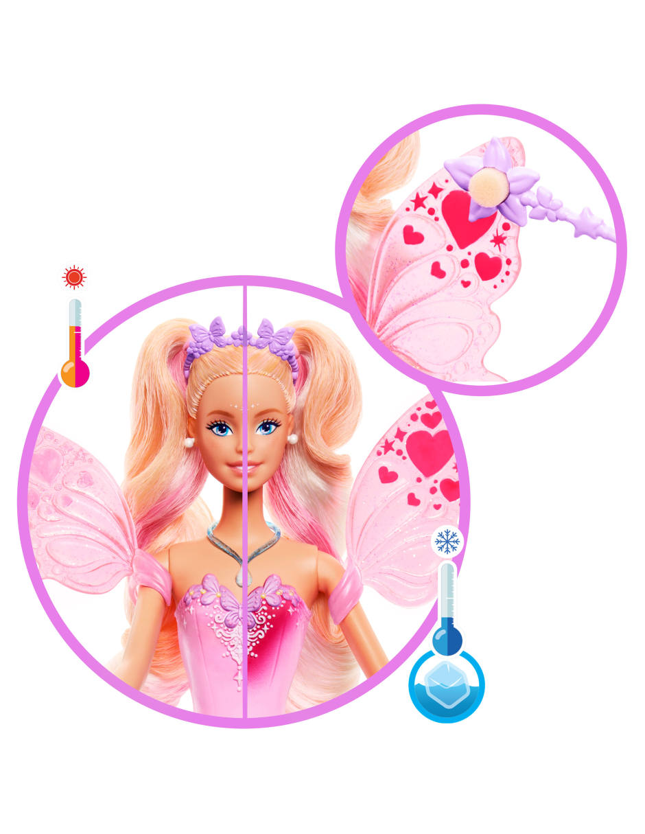Muñeca Barbie Hada colores mágicos 2
