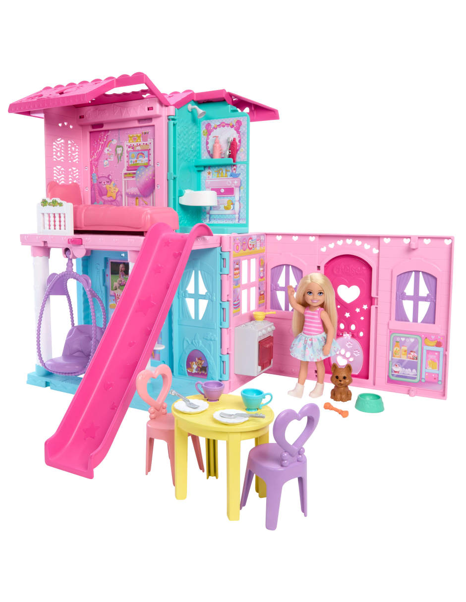 Set muñeca Barbie Barbie Casa Transformable de Chelsea Suburbia