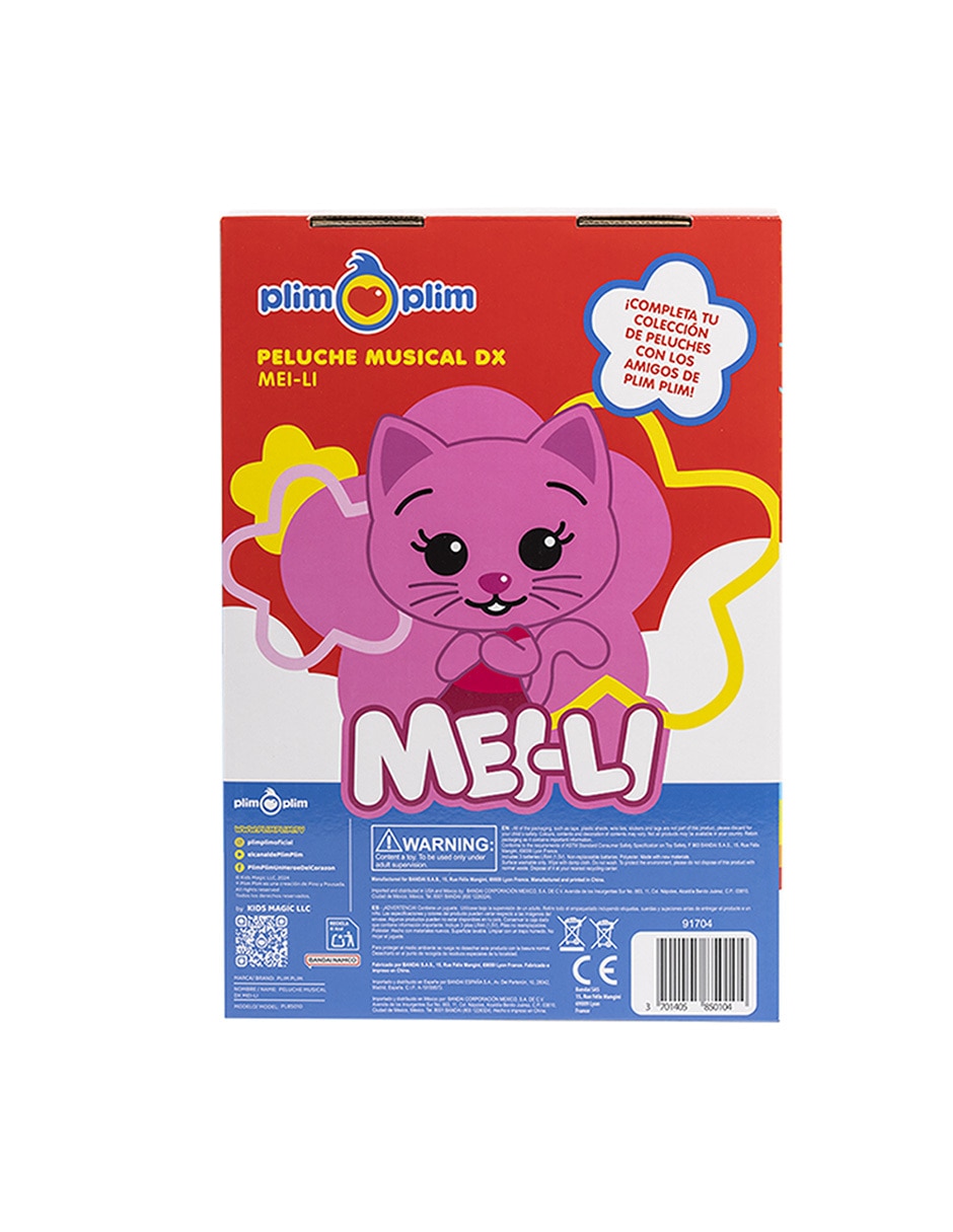 Peluche de gato Plim Plim Mei-Li de 15 cm 3