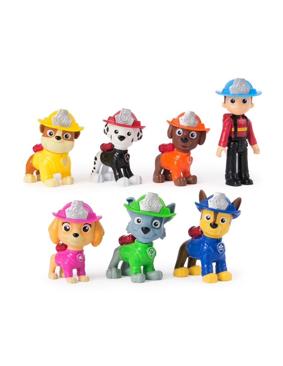 Set figuras articulada Paw Patrol Fire Rescue Paw Patrol Suburbia