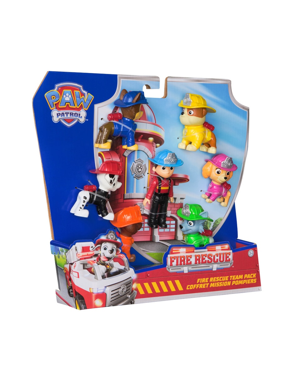 Set figuras articulada Paw Patrol Fire Rescue 3