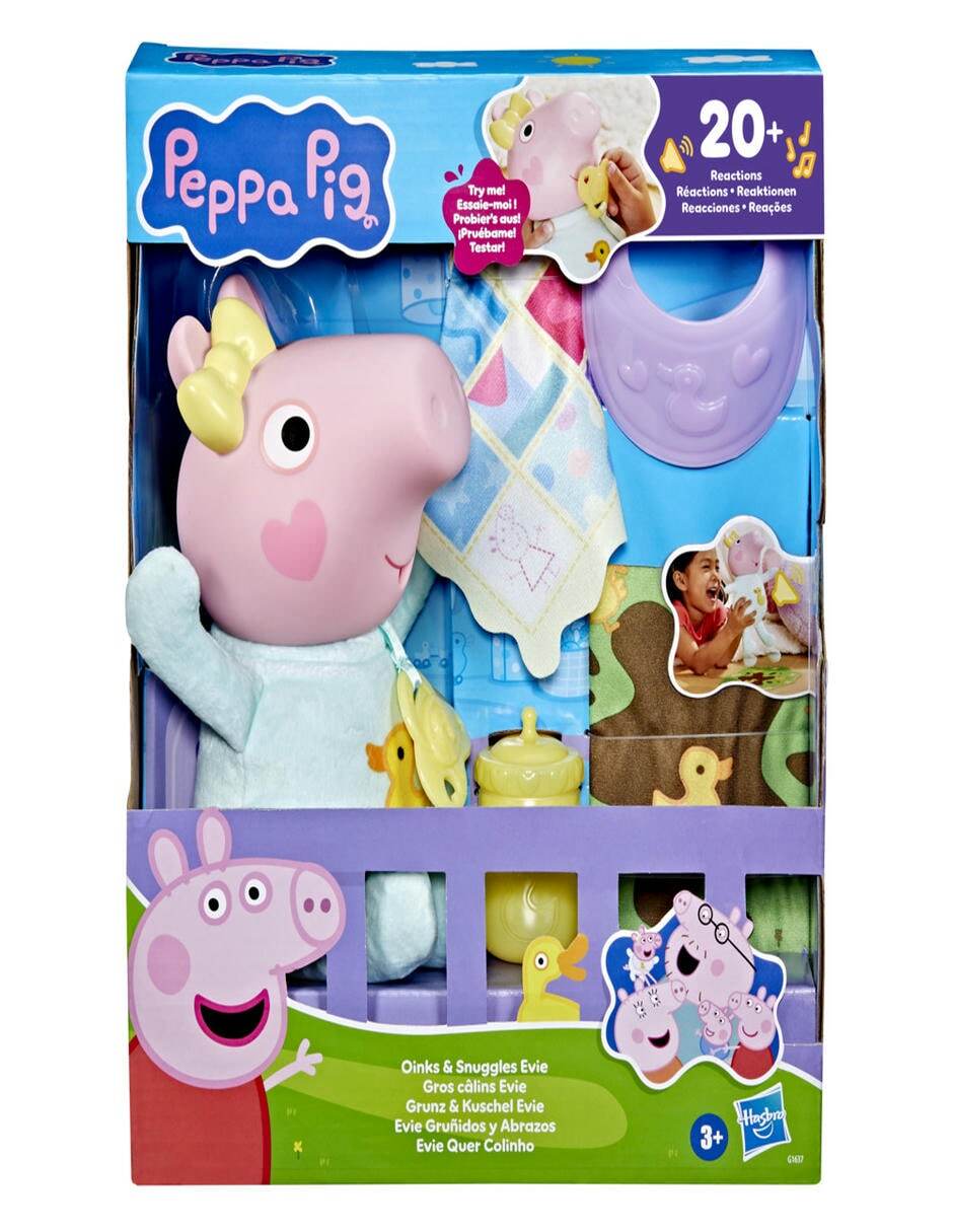 Muñeca fashion Peppa Pig Evie gruñidos y abrazos 2
