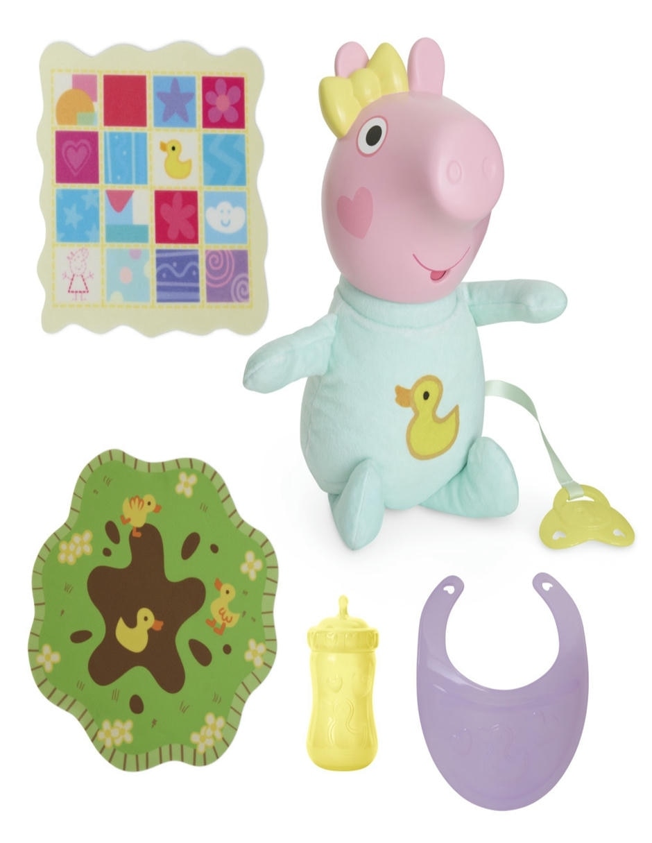 Muñeca fashion Peppa Pig Evie gruñidos y abrazos 6