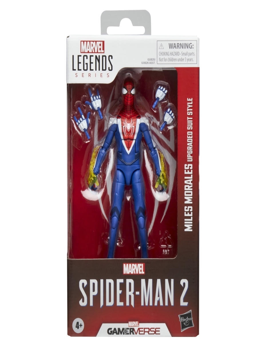 Figura articulada Spider-Man 2 Miles Morales con su traje mejorado! collectors 2