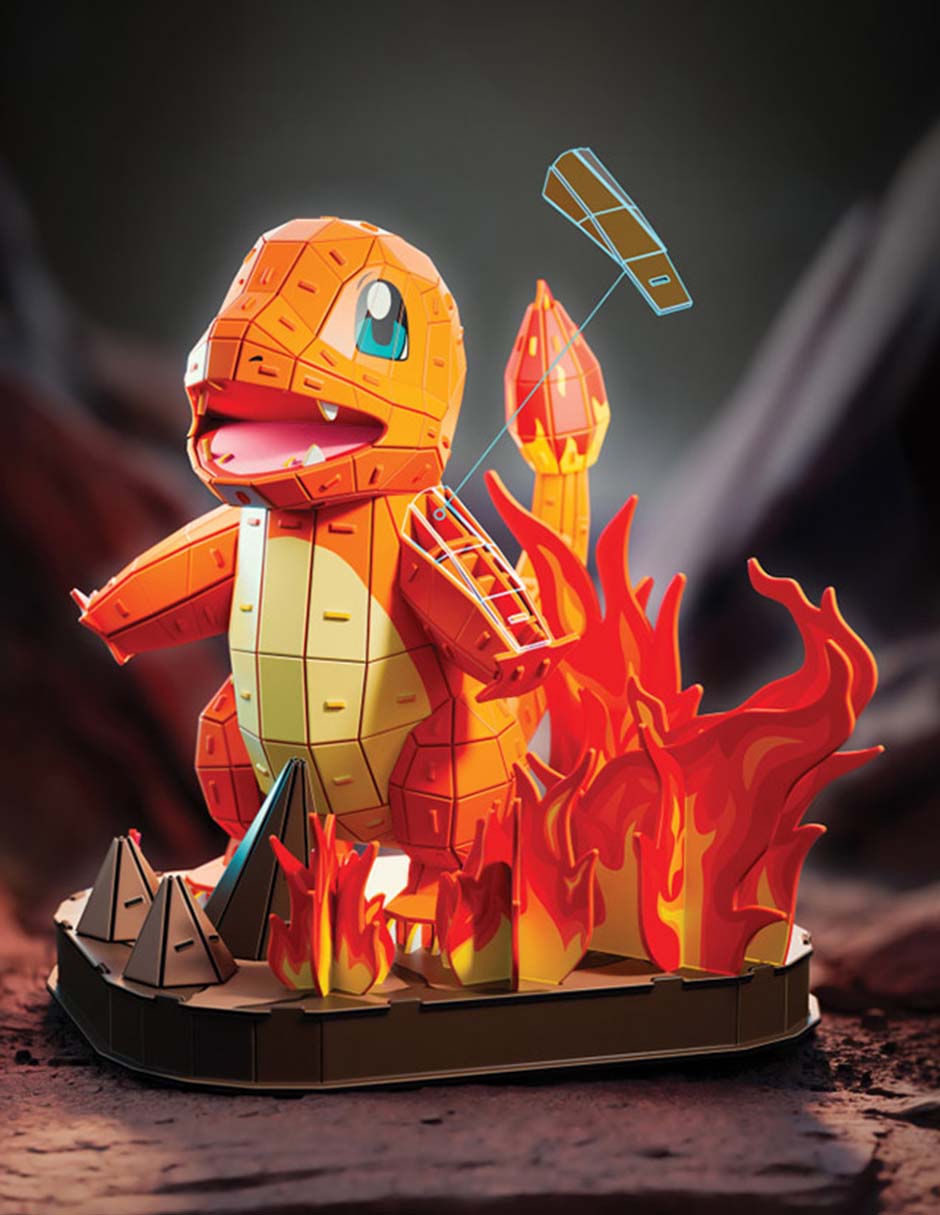Rompecabezas Pokémon 4D Charmander 241 piezas 5