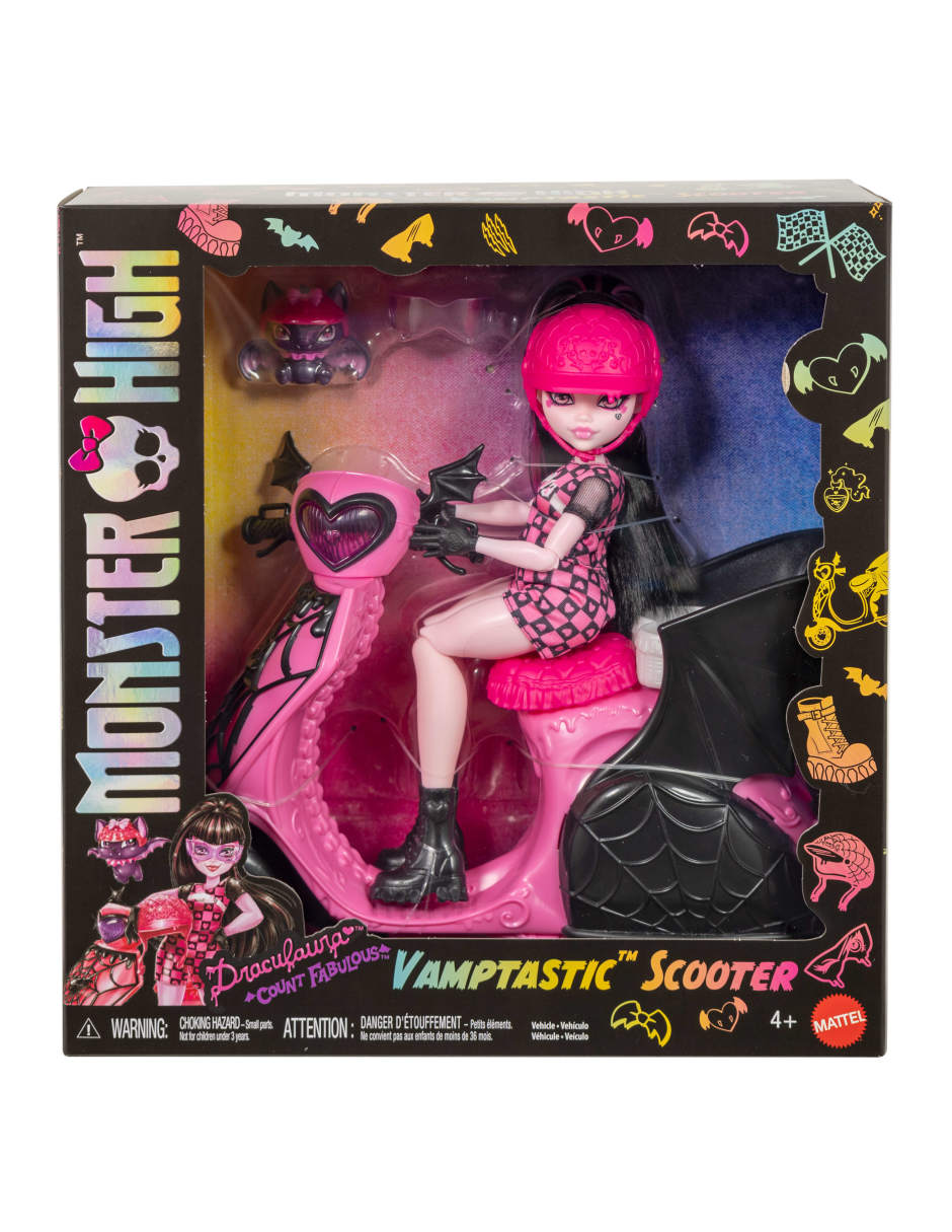 Muñeca Draculaura con scooter 6