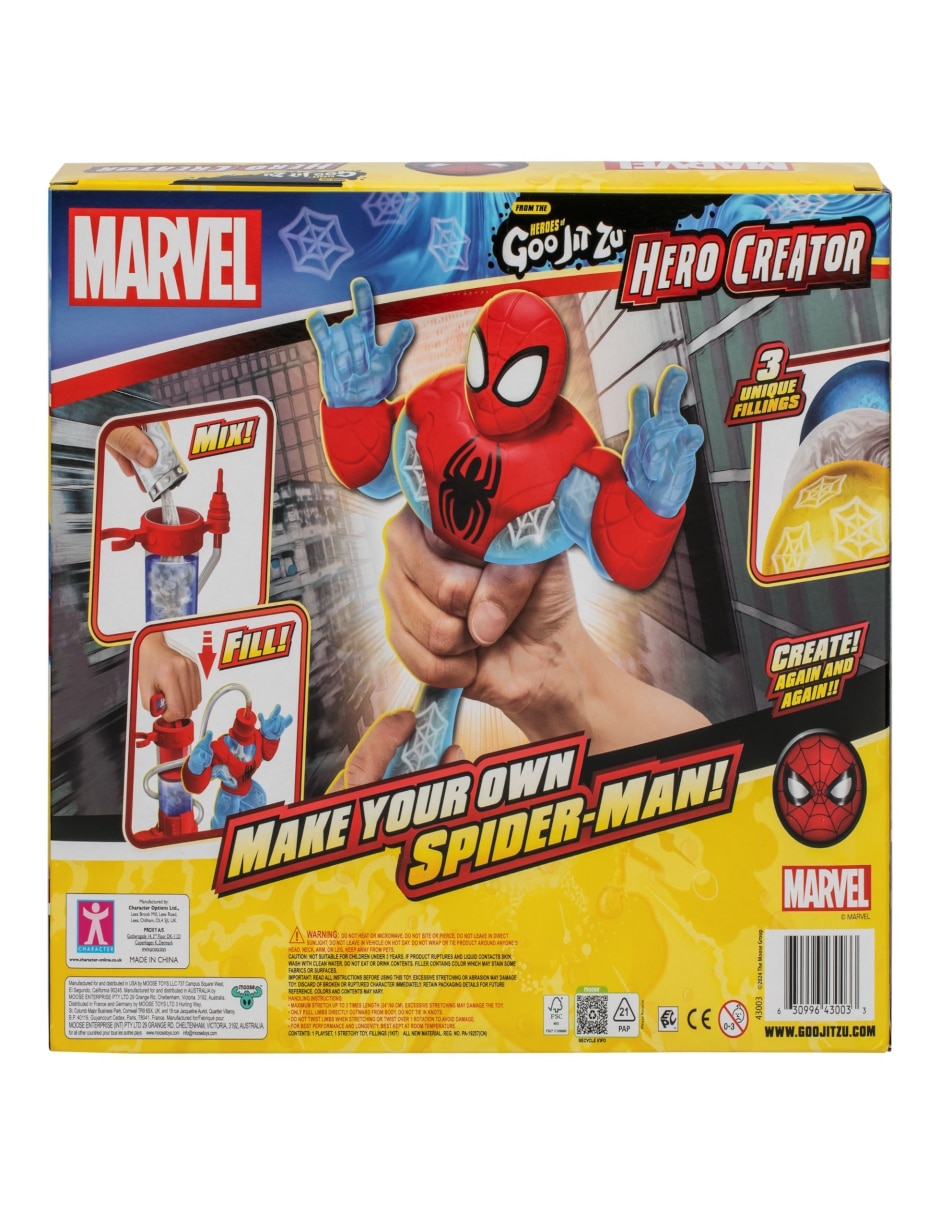 Figura Heroes of Goo Jit Zu Spider-Man elástico 4