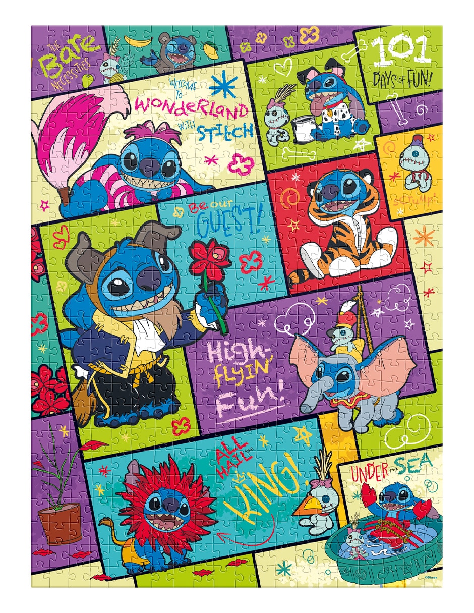 Rompecabezas Stitch In Costume 500 piezas 5