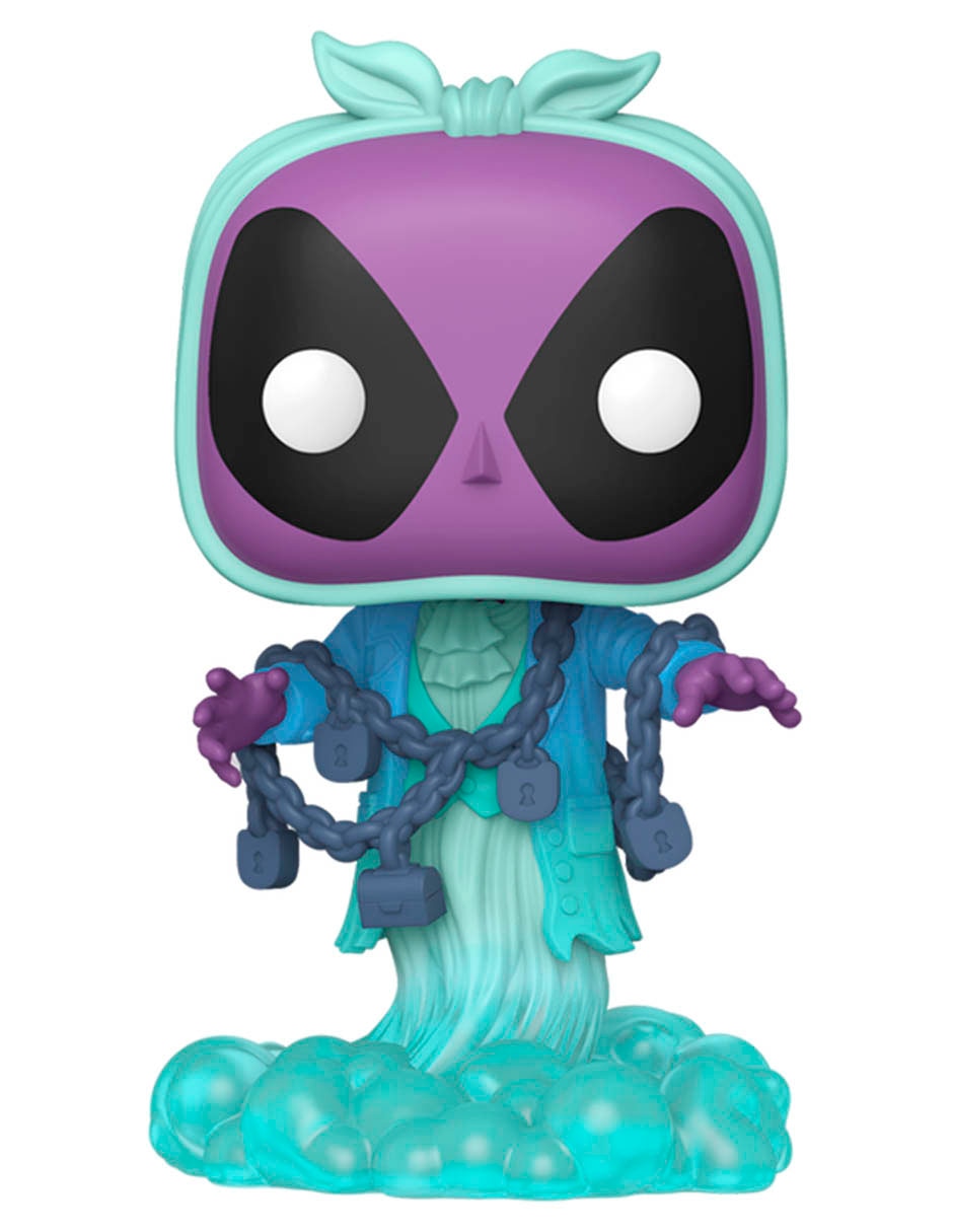Figura de colección Deadpool Deadpool as Jacob Marley cabeza oscilante