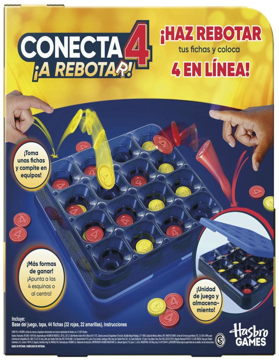 Connect 4 ¡A Rebotar! Hasbro Games 4