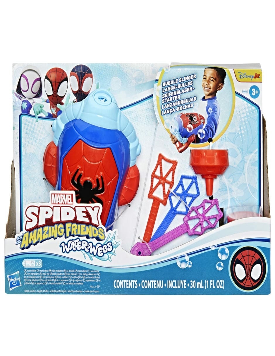 Lanzador de burbujas spidey and his amazing friends water-webs 2