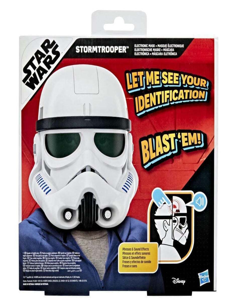 Mascara electrónica de Stormtrooper juego de rol para niños 4