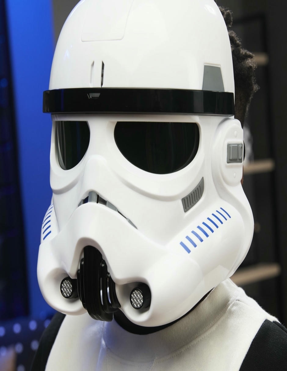Mascara electrónica de Stormtrooper juego de rol para niños 5