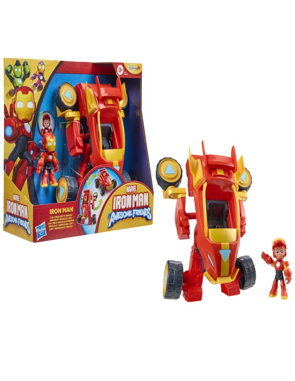 Figura de acción articulada Iron Man And His Awesome Friends Iron Man 2 en 1 3