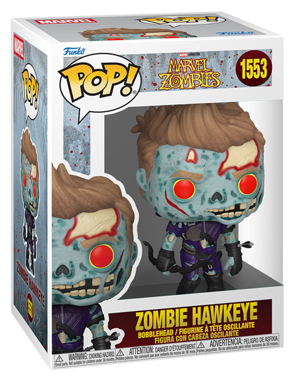 Figura de colección Marvel Zombies Zombie Hawkeye cabeza oscilante 2