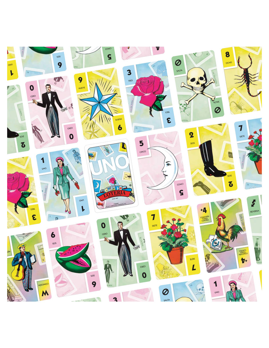 Uno Canvas Loteria juego de mesa 4