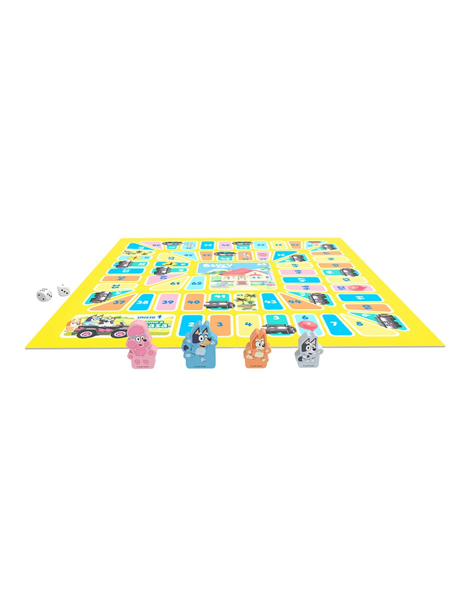 Juego 2 en 1 resbaladillas y escaleras camino a casa Bluey 5