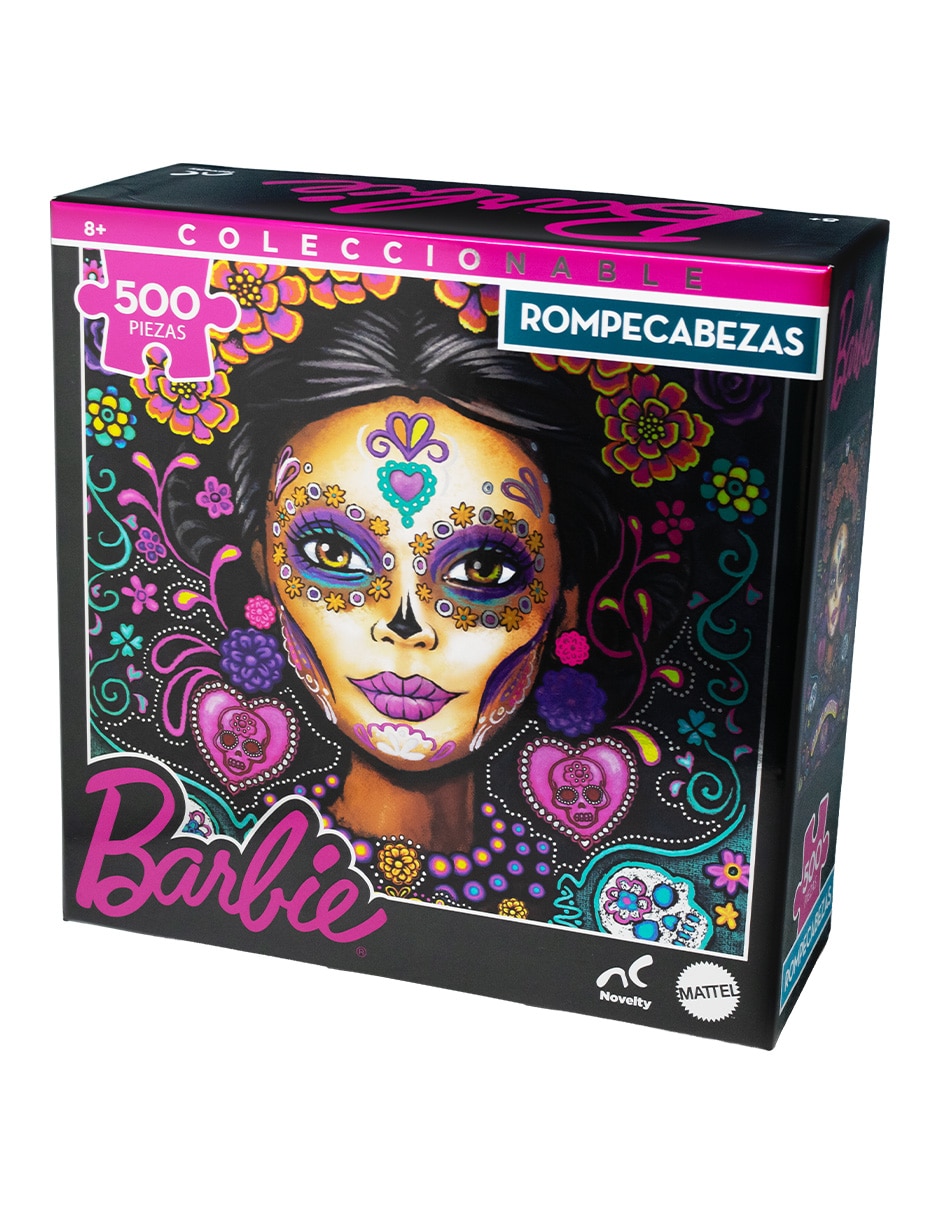 Rompecabezas coleccionable metalizado Barbie catrina 2