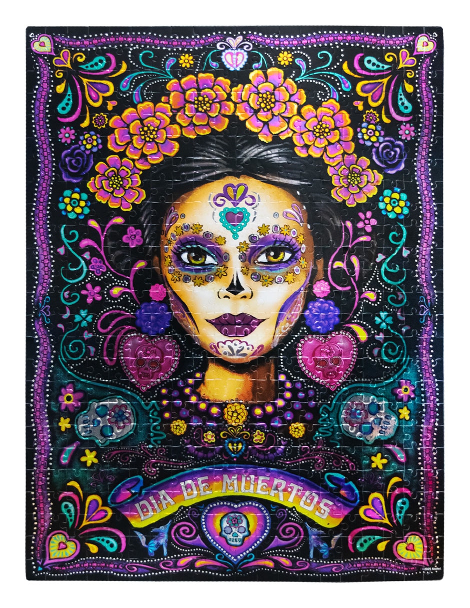 Rompecabezas coleccionable metalizado Barbie catrina 5