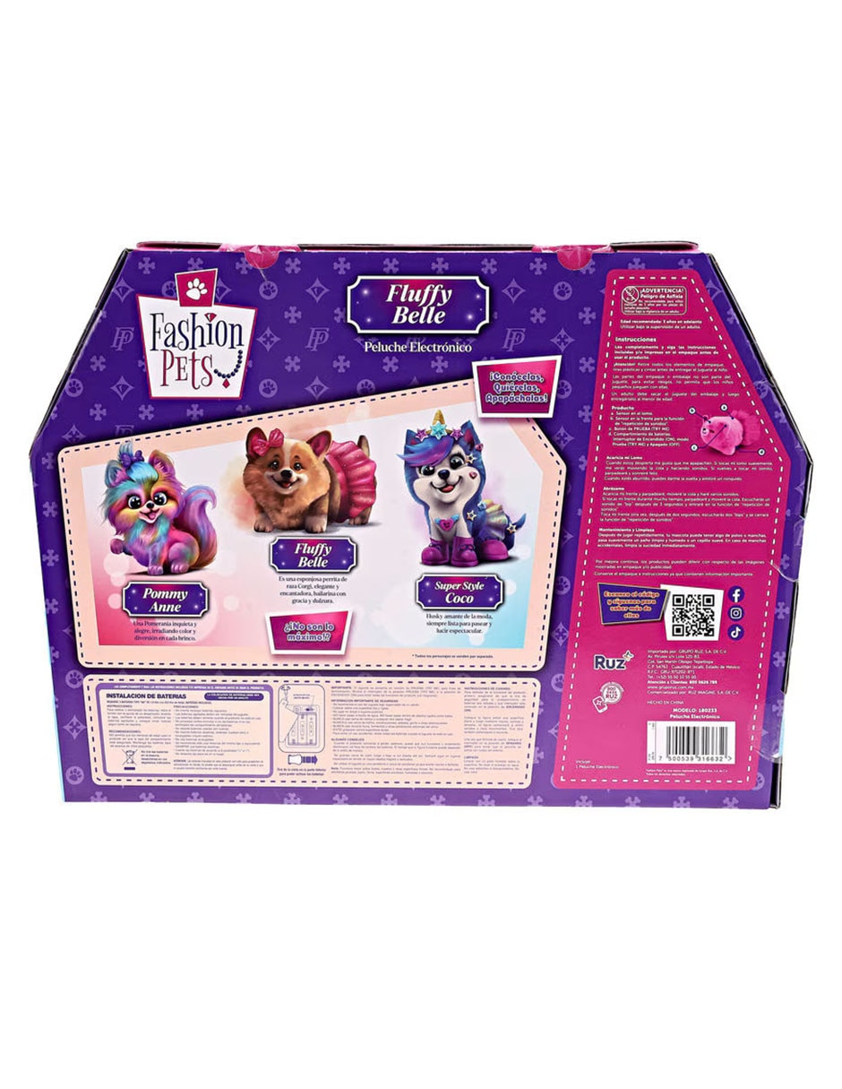 Peluche de Fluffy Belle Fashion Pets de 19 cm 6