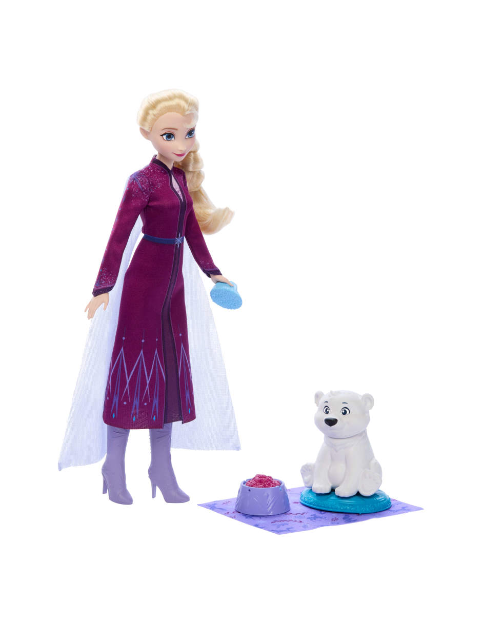 Set muñeca Frozen Elsa con oso bebé 2