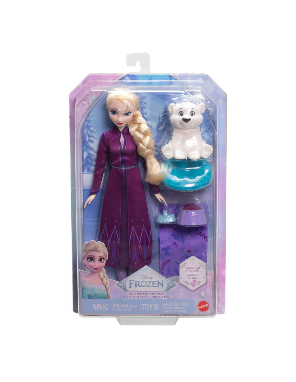 Set muñeca Frozen Elsa con oso bebé 4
