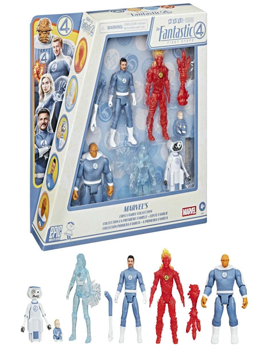 Set figuras acción articulada Los 4 Fantásticos: Primeros Pasos fans 3